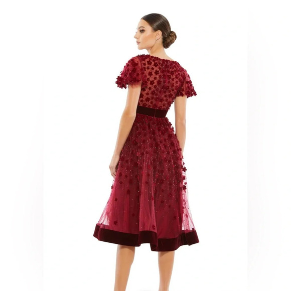 Mac Duggal A-line dress style 67864 NWT - Picture 3 of 13